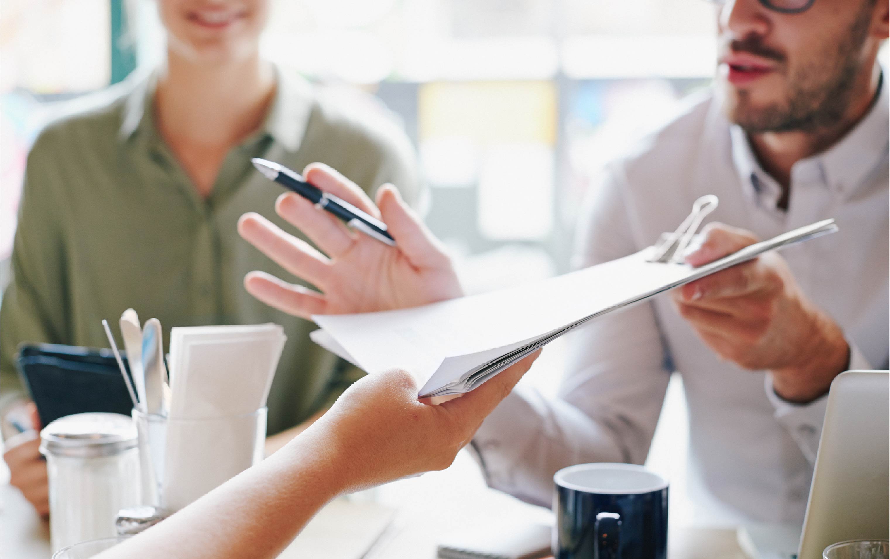 A marketing team discussing research for buyer personas