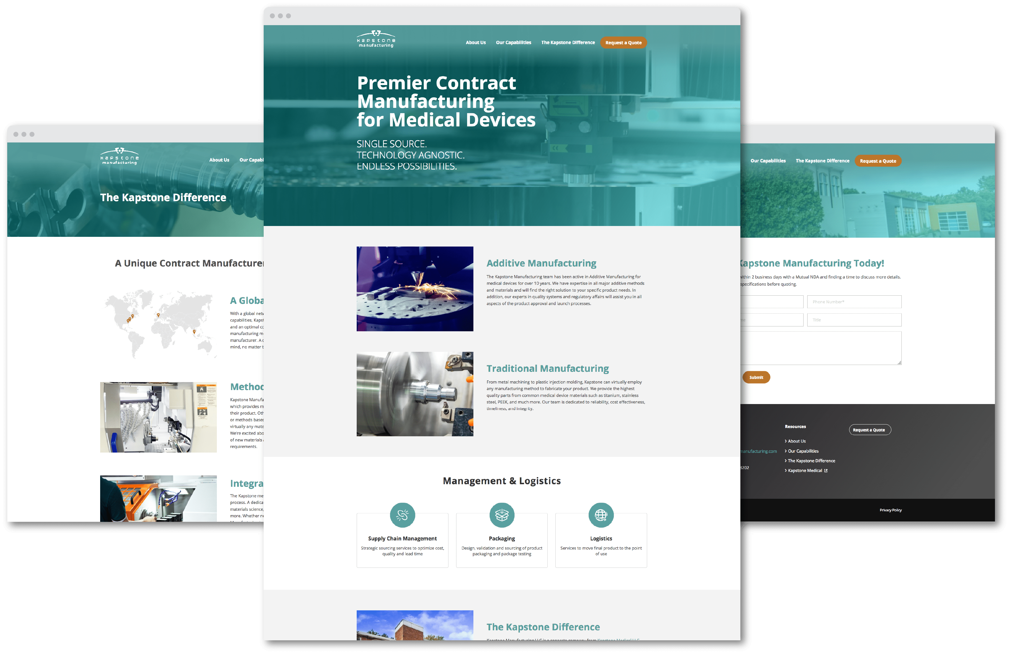 Kapstone Web Mockup Kapstone Web Mockup